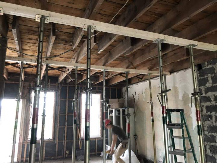 Enlevement de mur porteur